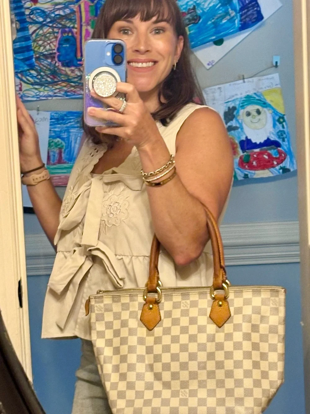 Louis Vuitton Damier Azur Saleya PM